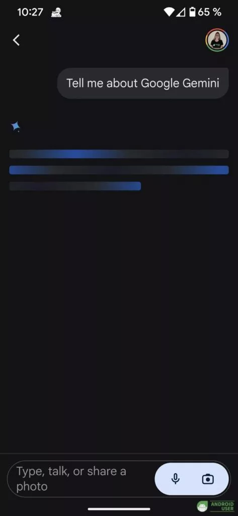 Gemini App Sprachsuche auf Englisch