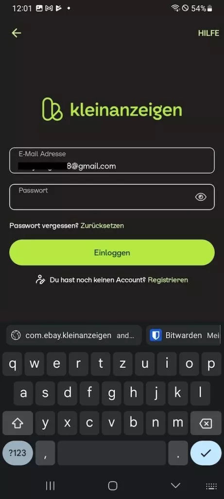Über den Passwort-Manager Bitwarden kannst du deine Zugangsdaten in nativen Android Apps einfügen.