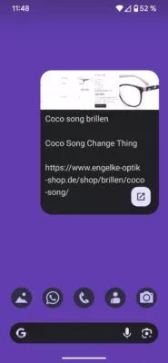 Google Notizen Widget Einzelne Notiz