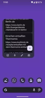 Google Notizen Widget Notizensammlung