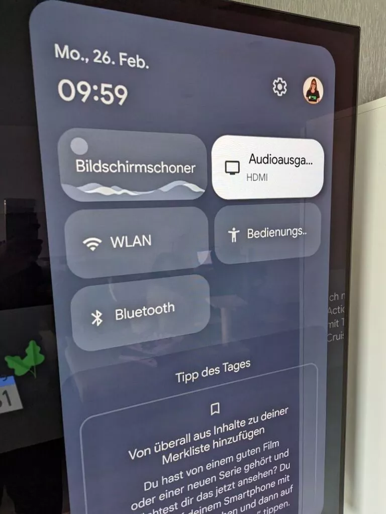 Der Audio Output Switcher ist auf dem Chromecast vorhanden