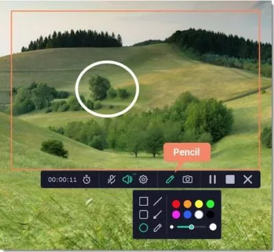 Movavi Stiftbutton für Markierungen im Video