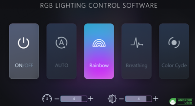 Die Einstellungen der LEDs des MiniPCs stellst du über die Software RGB Lightning Control Software ein.