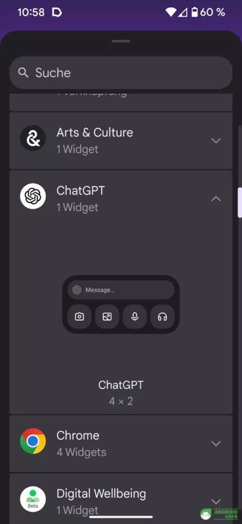 ChatGPT Widget Android