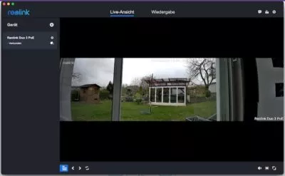 Reolink Duo 3 PoE Kamera im Web Client