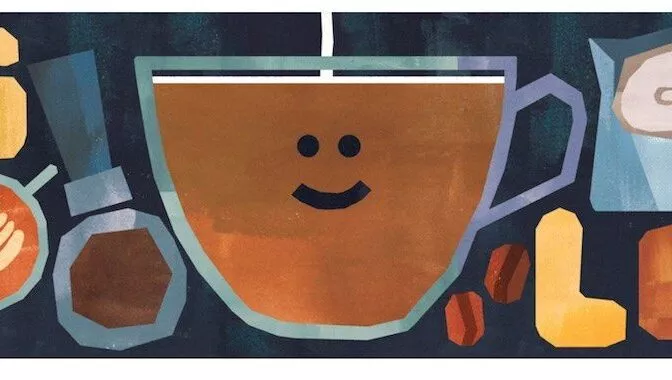 Google doodle Flat White Beitragsbild