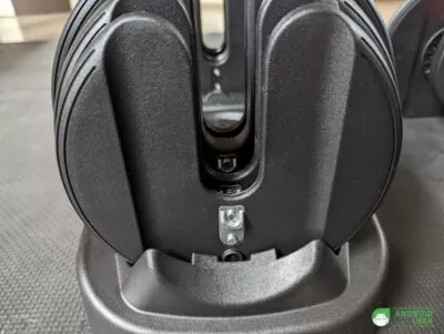 Bowflex SelectTech 552i Sicherung über Gewichtssperrstift