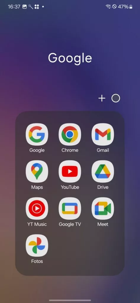 Vorinstallierte Google Apps auf dem Samsung Galaxy A54 5G