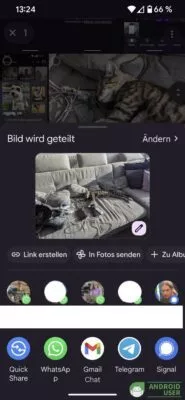 Fotos teilen Android in Google Fotos