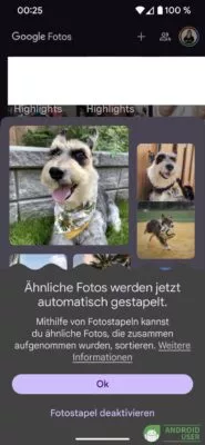 Fotostapel in Google Fotos