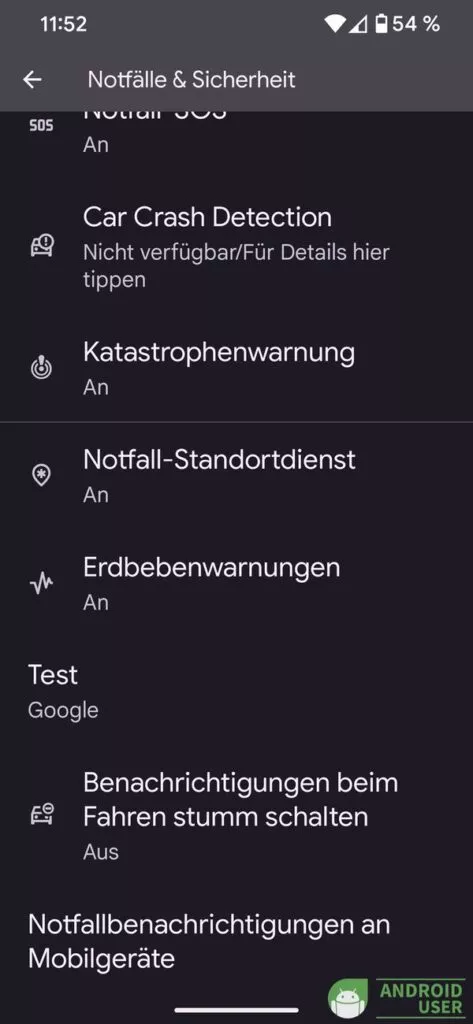 Keine Warnung vor unbekannten Trackern Pixel 7 Pro