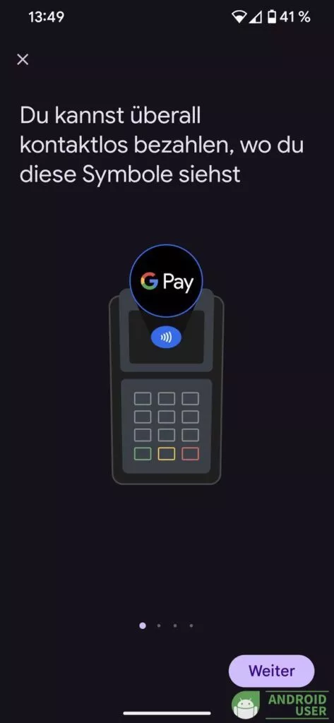 Bezahlen per GPay und Smartphone