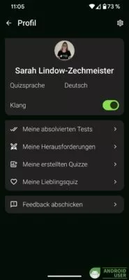 Dein Profil in Snapquiz