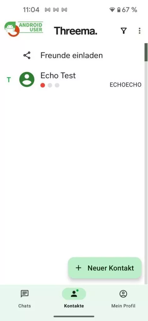 Threema als sicherer Messenger, den du ohne Handynummer nutzen kannst.