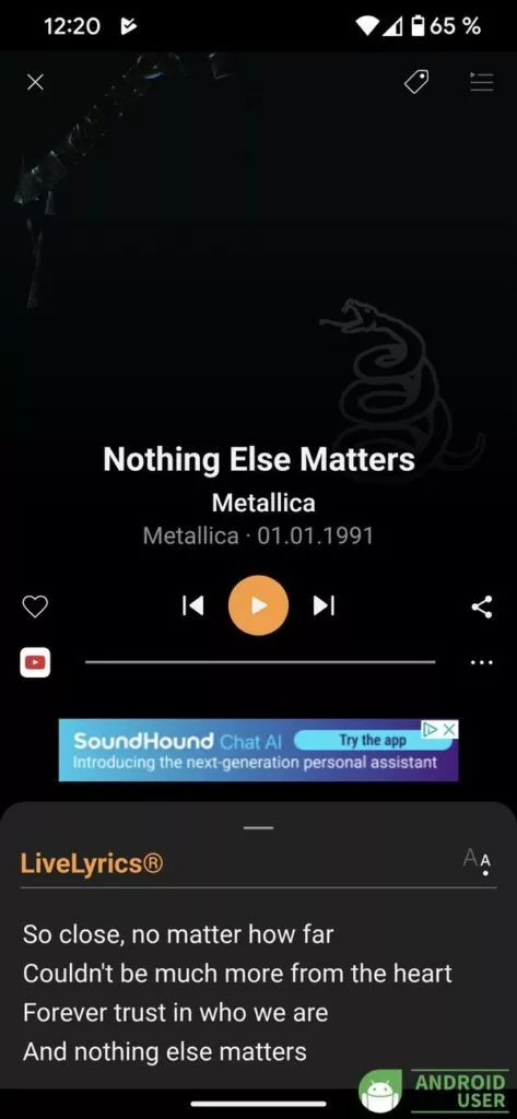 Musik durch Abspielen des Songs erkennen