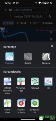 Bereits vorhandener 3D Layer in Google Maps