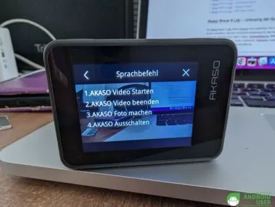 Sprachbefehle der Action Cam 