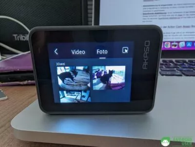 Album mit erstellten Aufnahmen der Action Cam