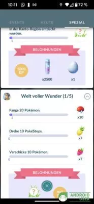 Abgeschlossene Quests mit coolen Belohnungen