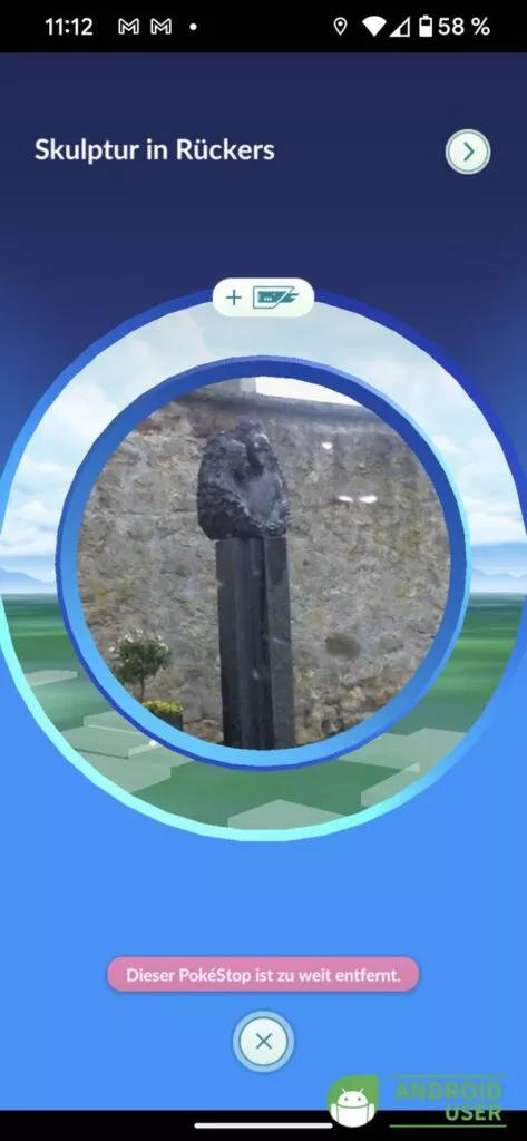 Hier sieht man einen Pokestop