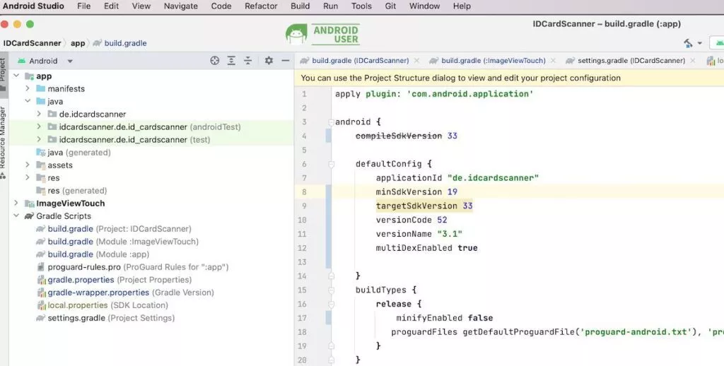 In Android Studio findet der eigentlich Entwicklungsprozess statt. Hier hast du Zugriff auf sämtliche Android SDK Tools, die du für die Entwicklung brauchst.