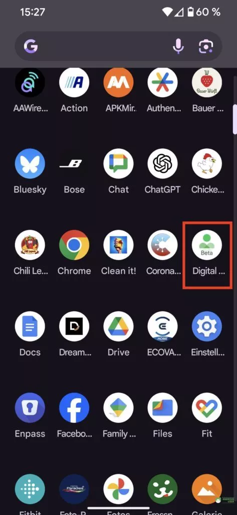 App Icon im App Drawer anzeigen lassen