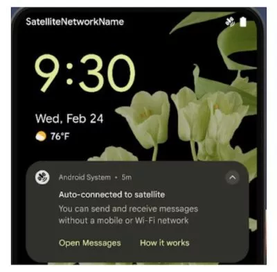 Android 15 Neuerungen Satellitenkonnektivität
