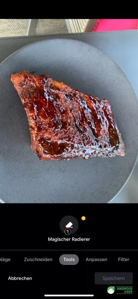 Magic Eraser auf dem iPhone XS Max