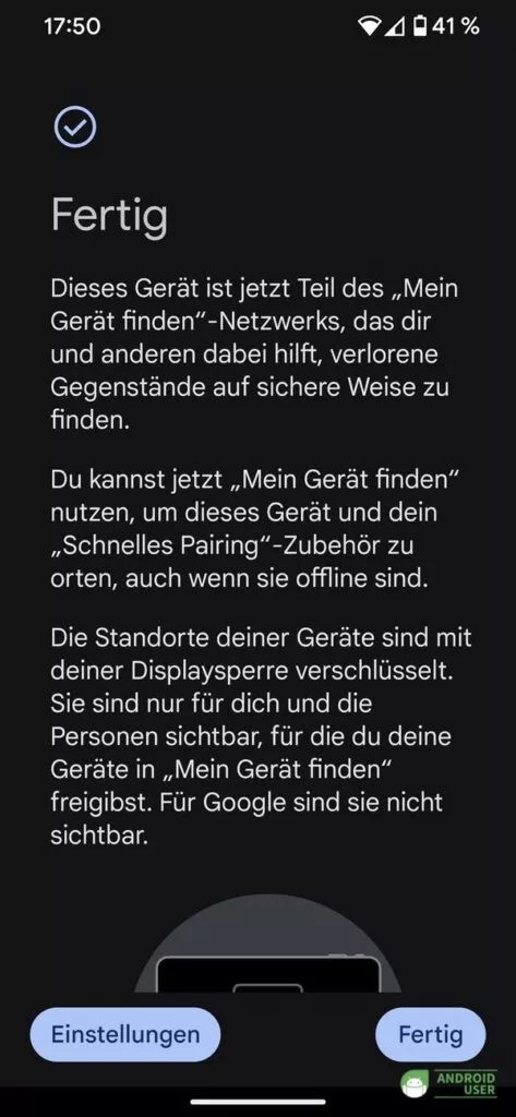 Das Gerät ist jetzt Teil des Netzwerks