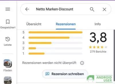 Google Rezension schreiben in Maps im Web