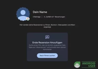 Rezension Google neues Profil