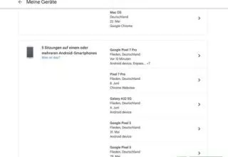 Wähle das Gerät, von dem du dein Google Konto entfernen möchtest