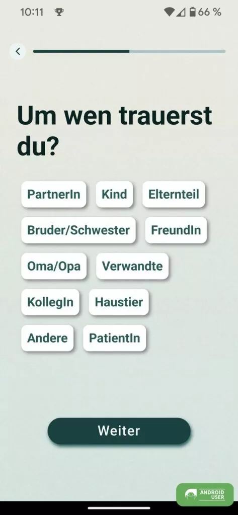 Mit dem Fragebogen wird ein persönlilcher Plan erstellt