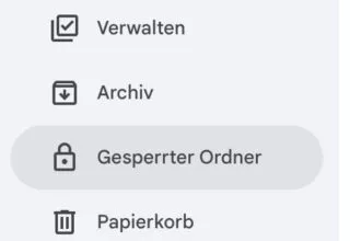 Gesperrter Ordner auf dem PC einrichten