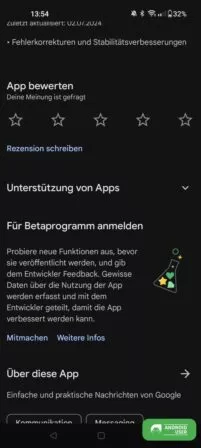 Für das Beta Programm einer App anmelden
