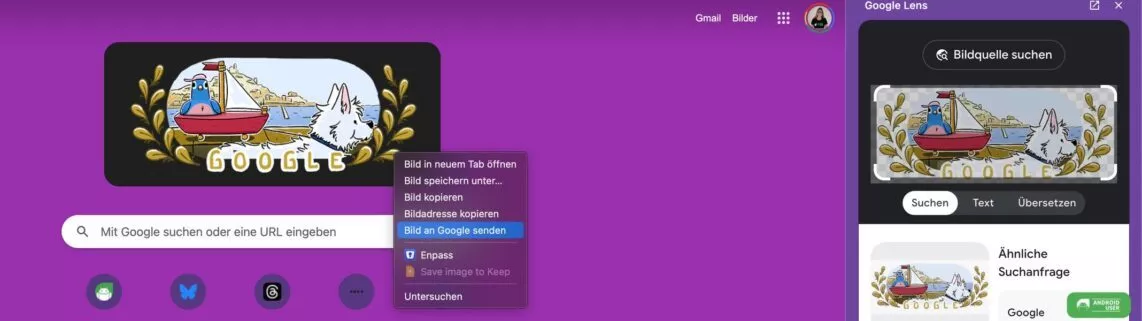 Suchen mit Google Lens