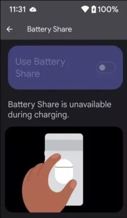Akku teilen auf dem Pixel 9