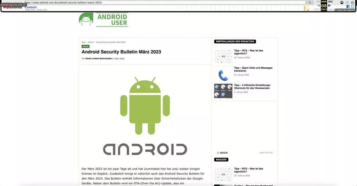 Du kannst dir einzelne Beiträge über die Wayback Machine anzeigen lassen.