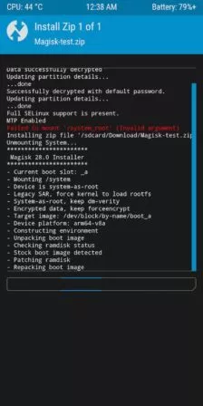 Magisk über TWRP flashen