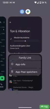 App Paare in Android 15 speichern