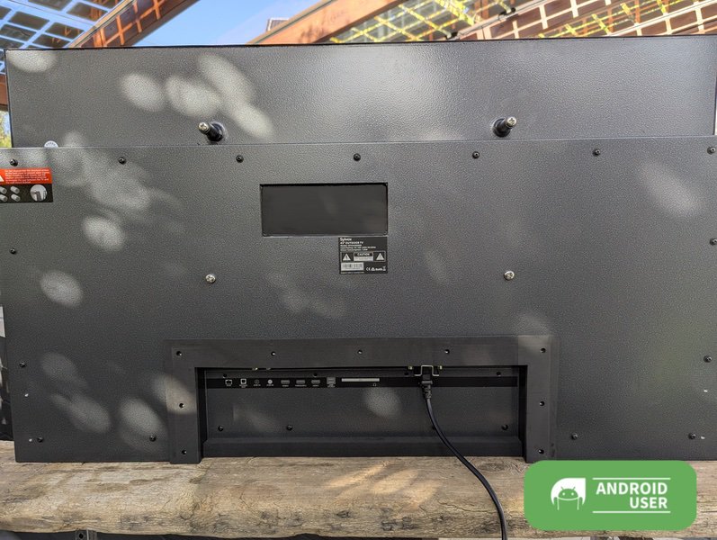 Rückseite des Outdoor TV