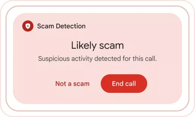 Betrugserkennung in der Telefon App von Google