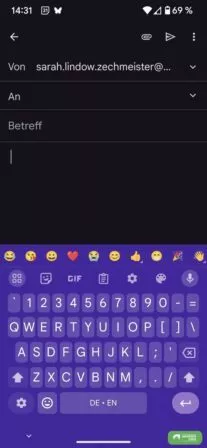 PC Layout für Sonderzeichen über Tastatur Android