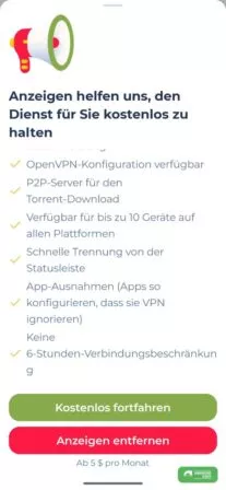 Du kannst Planet VPN in der Gratis oder der Premium Version nutzen