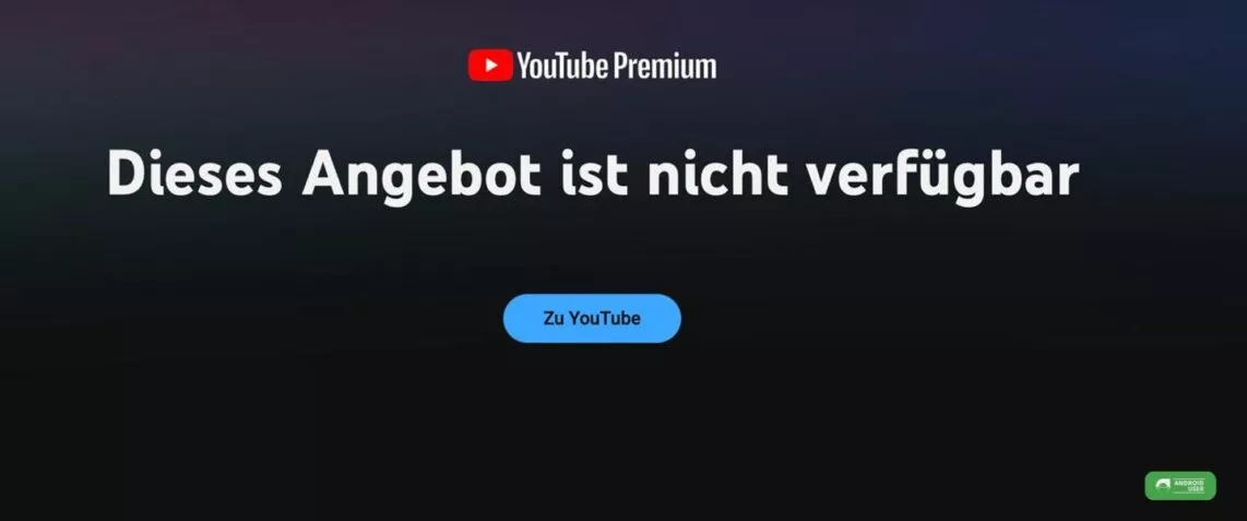 YouTube Premium Lite noch nicht verfügbar