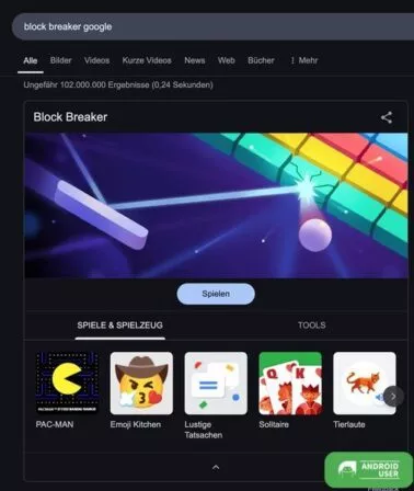 Google Block Breaker spielen