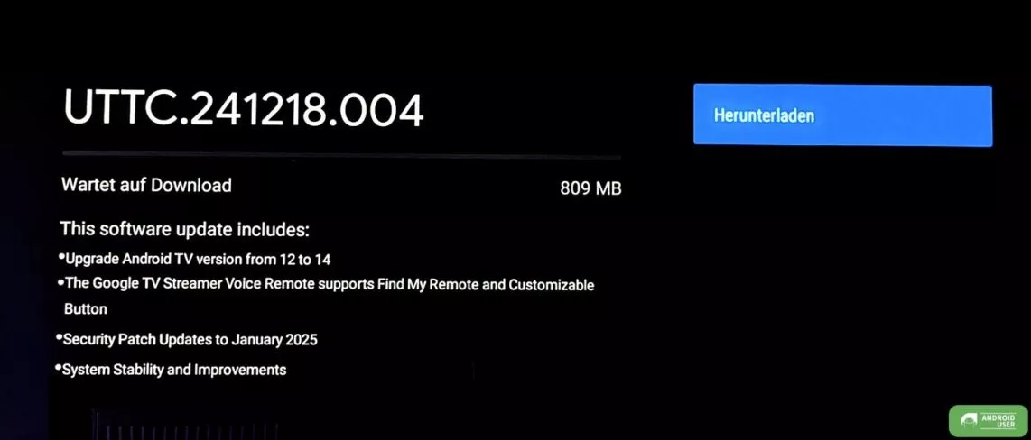 Chromecast mit Google TV Update