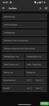 Mit Schlagwörtern lassen sich Dokumente später einfacher über Docutain wiederfinden