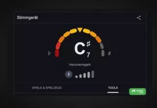 Google Stimmgerät – Google Tool zum Stimmen deiner Instrumente nutzen