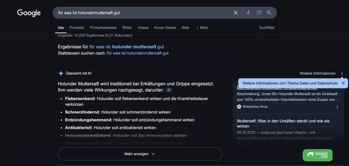 Übersicht mit KI